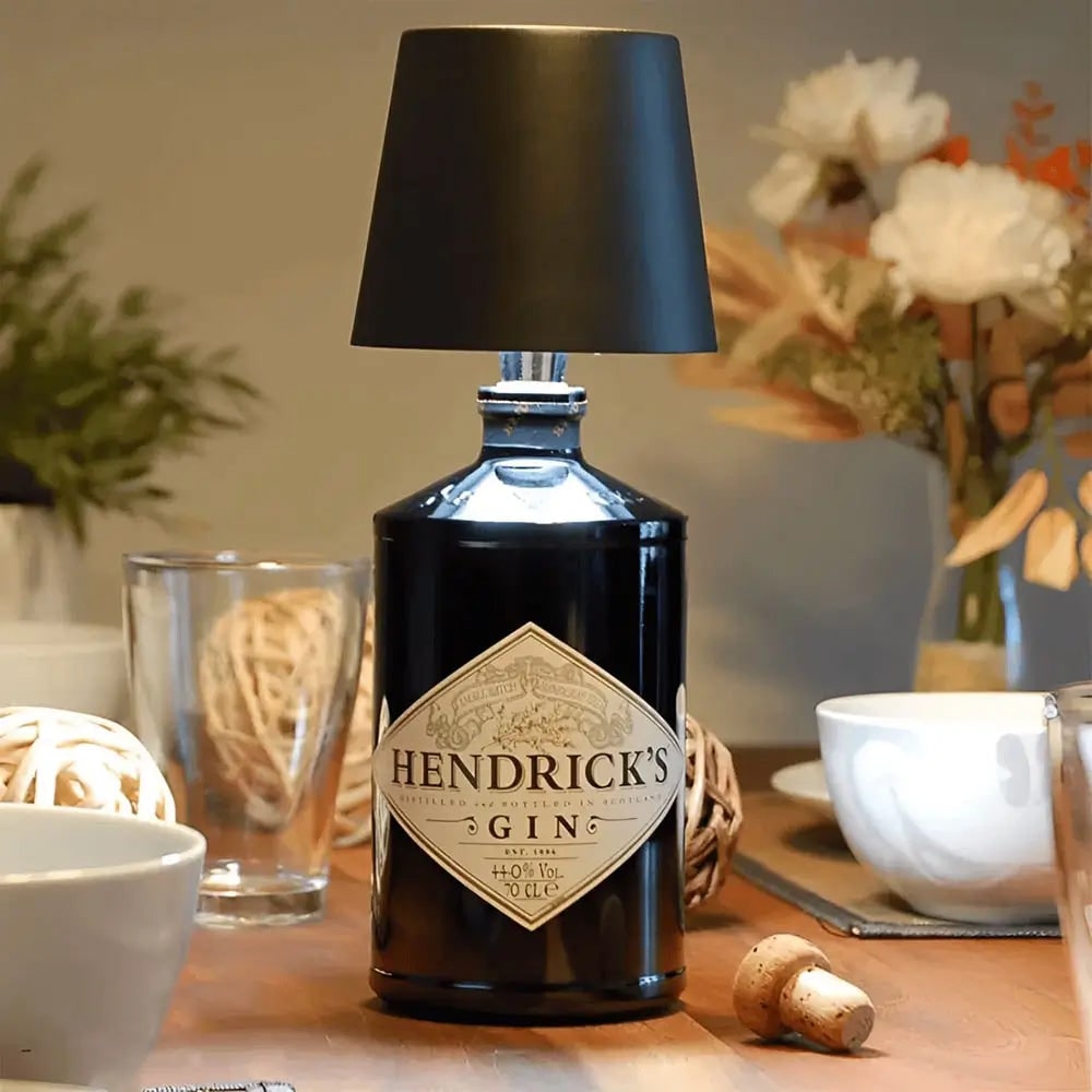 Rechargeable Cordless Table Lamp with LED Bottle Topper and Battery Powered Design - Image 2