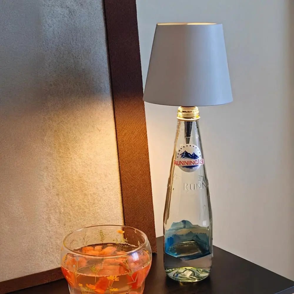 Rechargeable Cordless Table Lamp with LED Bottle Topper and Battery Powered Design - Image 6