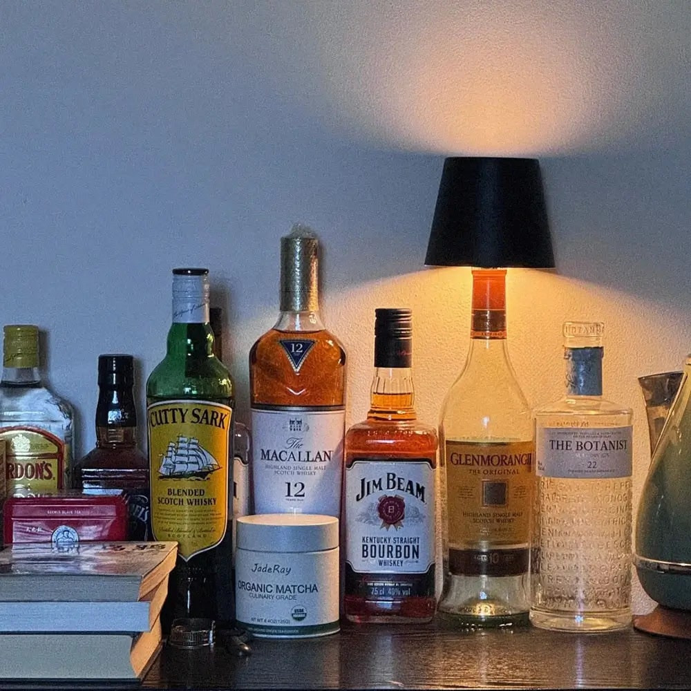 Rechargeable Cordless Table Lamp with LED Bottle Topper and Battery Powered Design - Image 9