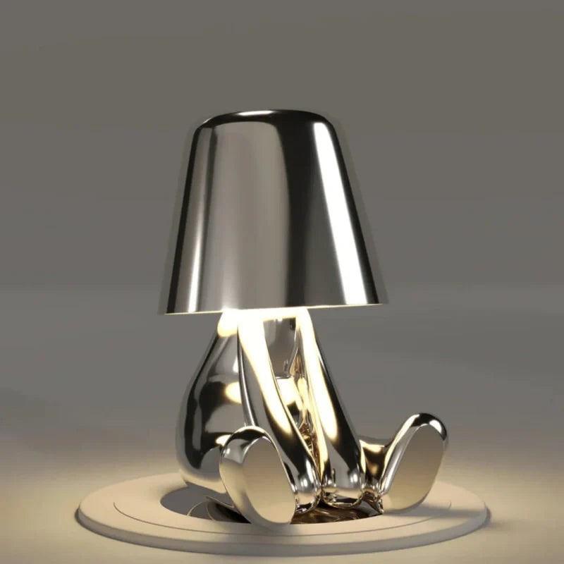 Rechargeable Cordless Table Lamp with Touch Dimming and Decorative Figure Design - Image 15