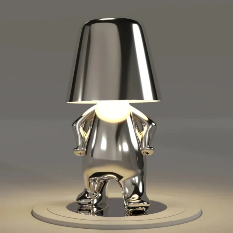 Rechargeable Cordless Table Lamp with Touch Dimming and Decorative Figure Design - Image 16