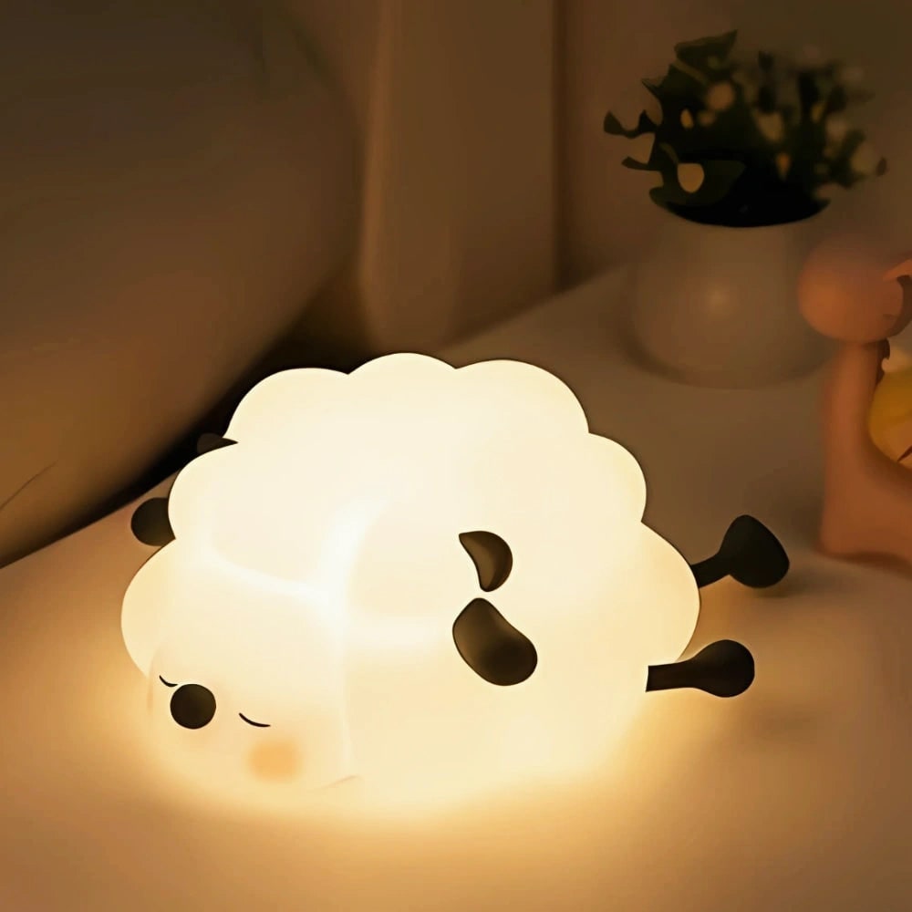 Rechargeable Silicone Night Light with Touch Activated Warm LED Glow for Kids - Image 10