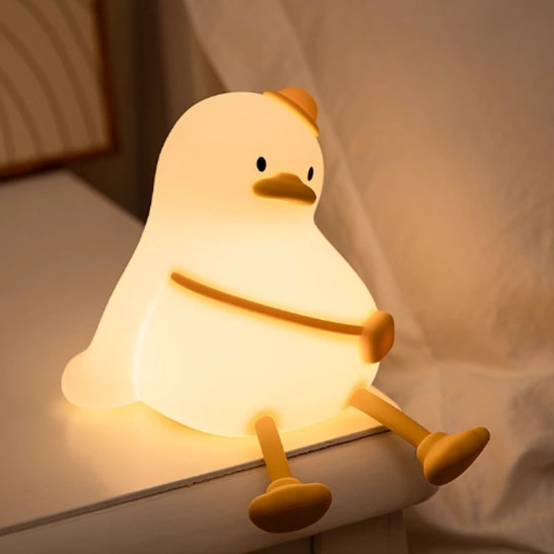 Rechargeable Silicone Night Light with Touch Activated Warm LED Glow for Kids - Image 16