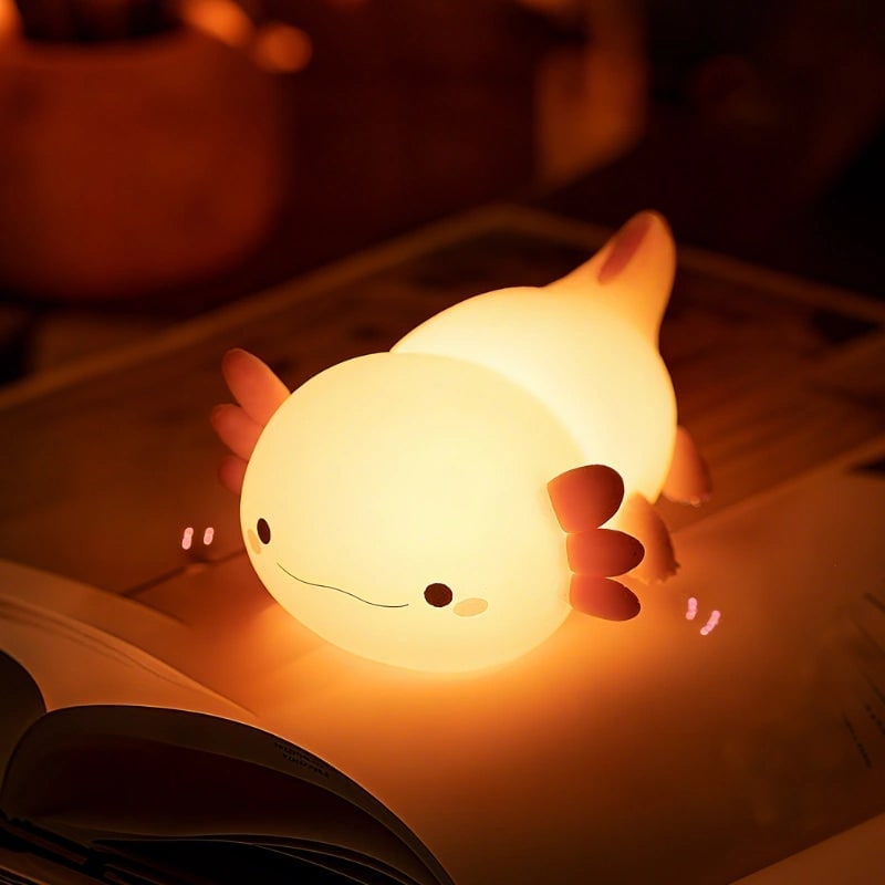 Rechargeable Silicone Night Light with Touch Activated Warm LED Glow for Kids - Image 19