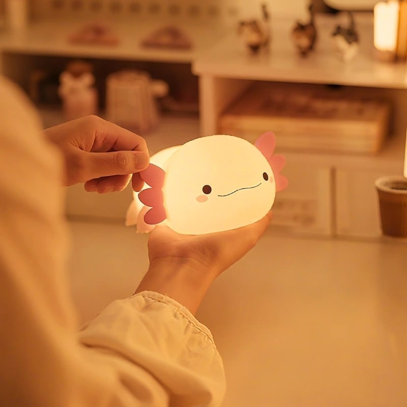 Rechargeable Silicone Night Light with Touch Activated Warm LED Glow for Kids - Image 20