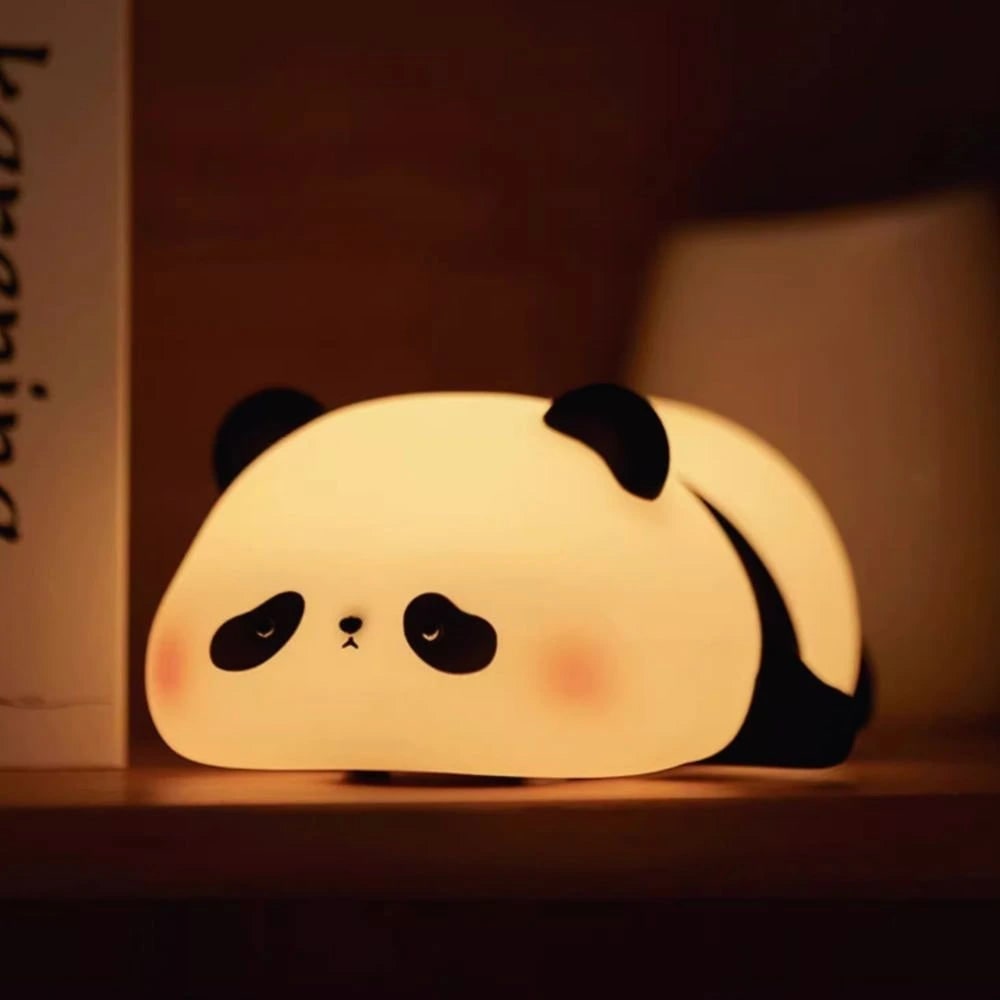 Rechargeable Silicone Night Light with Touch Activated Warm LED Glow for Kids - Image 4