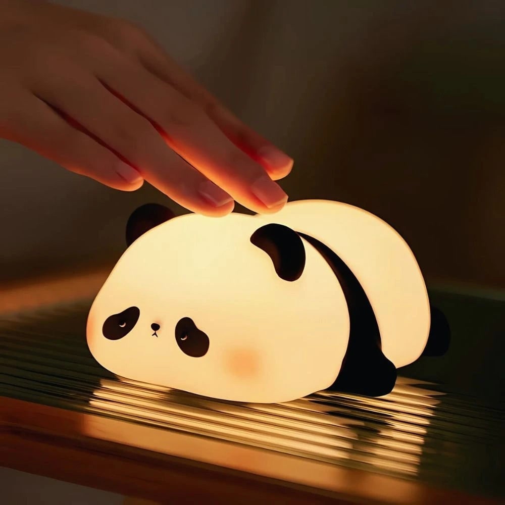 Rechargeable Silicone Night Light with Touch Activated Warm LED Glow for Kids - Image 5