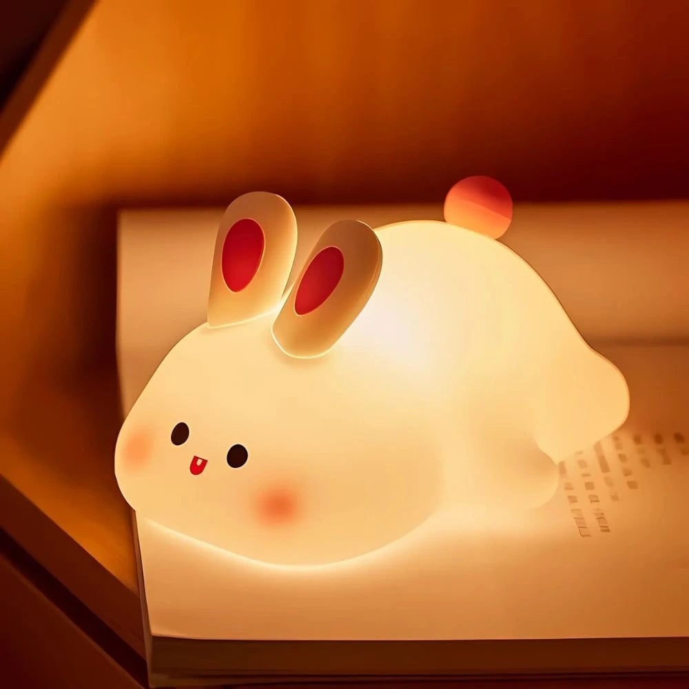 Rechargeable Silicone Night Light with Touch Activated Warm LED Glow for Kids - Image 8