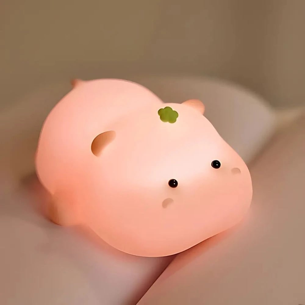 Rechargeable Silicone Night Light with Touch Activated Warm LED Glow for Kids - Image 9