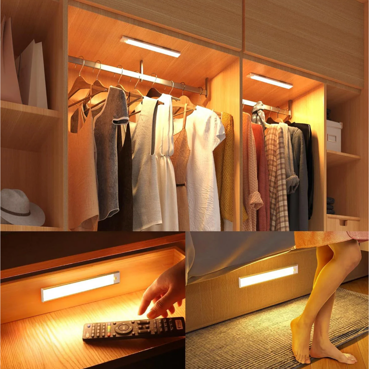 Rechargeable Under Cabinet Lighting with Motion Sensor and Magnetic Mount - Image 2