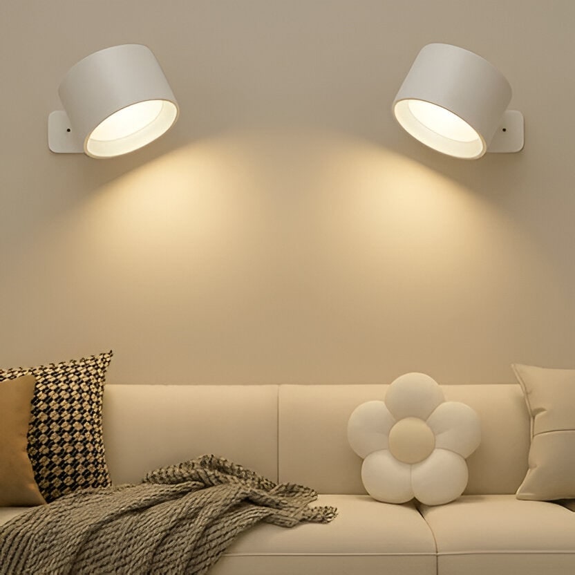Rechargeable Wall Sconce with Cordless LED Lighting and 360° Magnetic Rotation - Image 1