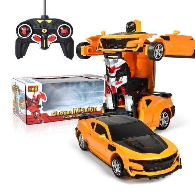 Remote Control Car That Transforms Into Robot with LED Lights and Sound Effects - Image 12