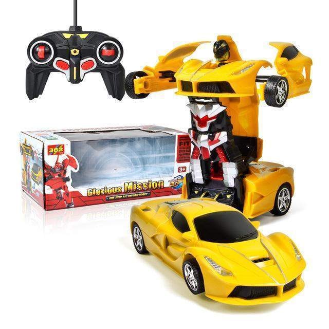 Remote Control Car That Transforms Into Robot with LED Lights and Sound Effects - Image 13