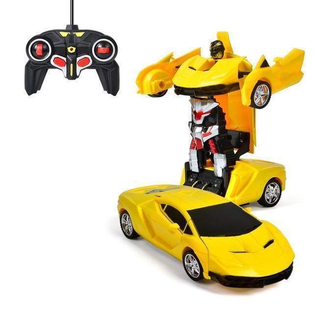 Remote Control Car That Transforms Into Robot with LED Lights and Sound Effects - Image 17