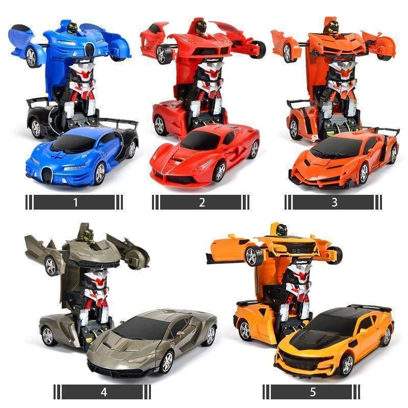 Remote Control Car That Transforms Into Robot with LED Lights and Sound Effects - Image 2