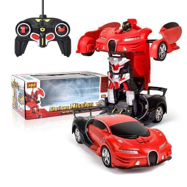 Remote Control Car That Transforms Into Robot with LED Lights and Sound Effects - Image 3