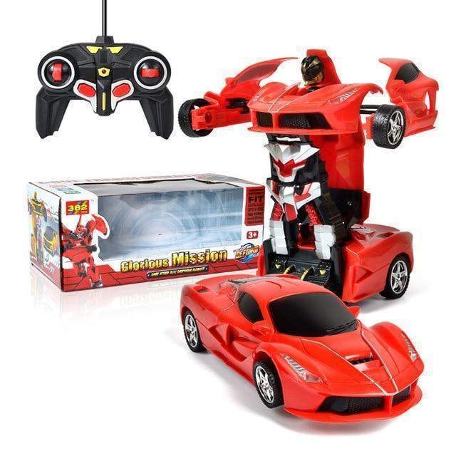 Remote Control Car That Transforms Into Robot with LED Lights and Sound Effects - Image 6