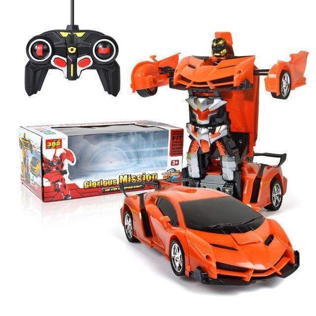 Remote Control Car That Transforms Into Robot with LED Lights and Sound Effects - Image 8