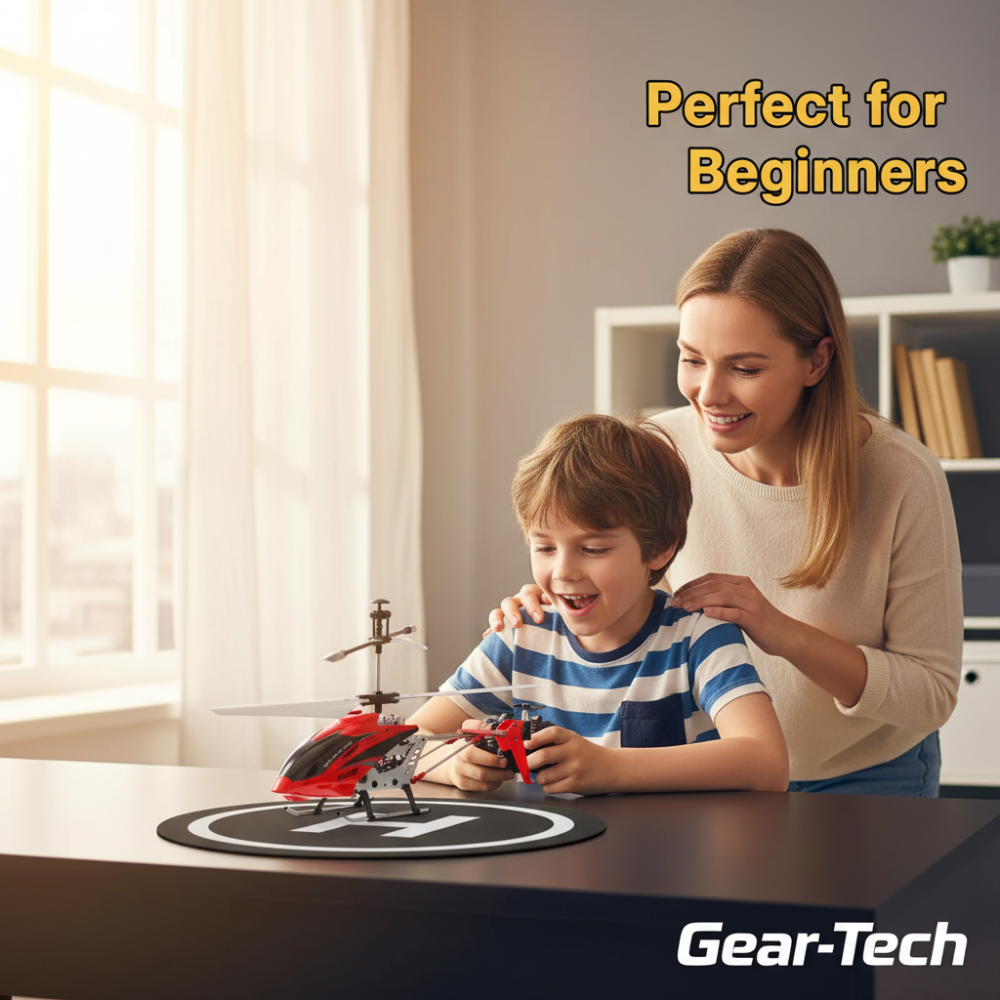 Remote Control Helicopter with Coaxial Rotors Crash-Resistant Metal Frame and LED Lights - Image 13