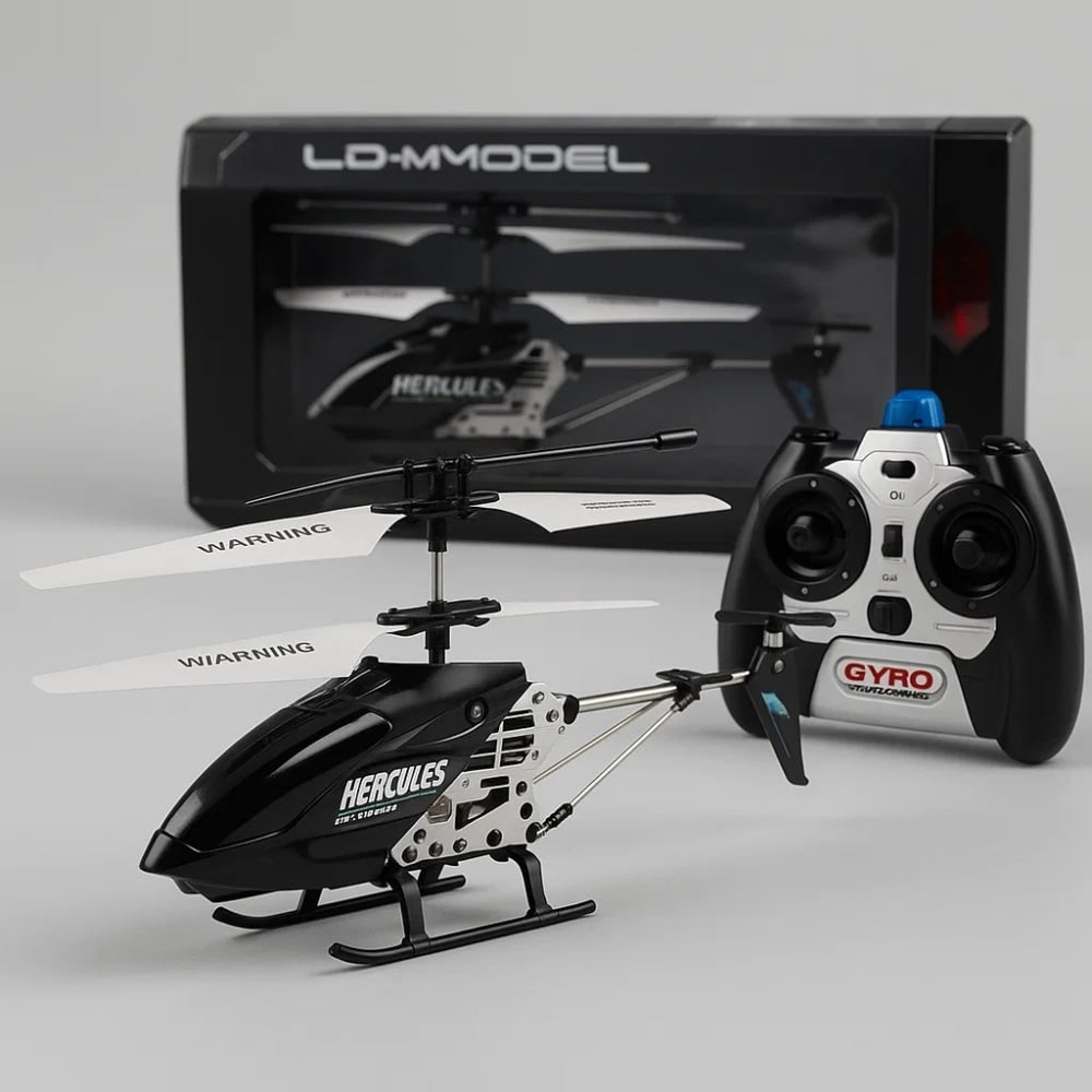 Remote Control Helicopter with Coaxial Rotors Crash-Resistant Metal Frame and LED Lights - Image 24