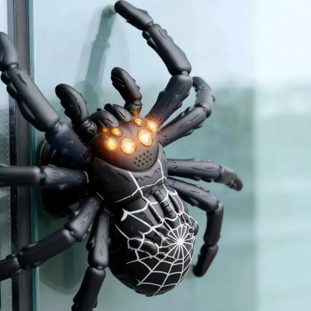 Remote Control Spider Toy with Wall Climbing Function and USB Rechargeable LED Eyes - Image 2