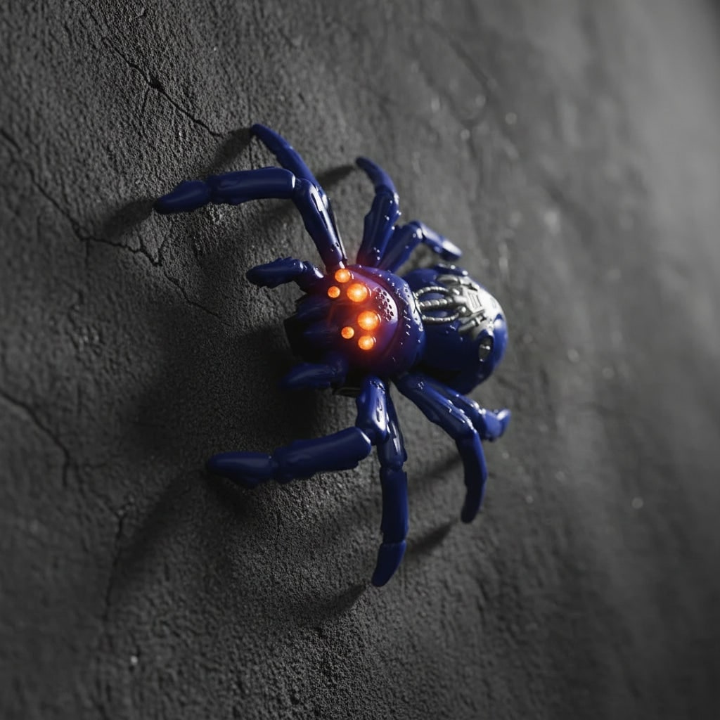 Remote Control Spider Toy with Wall Climbing Function and USB Rechargeable LED Eyes - Image 6