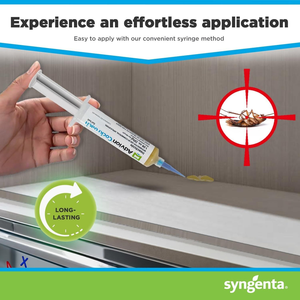 Roach Gel Bait with Precision Applicator Syringe for Indoor Pest Control - Image 2