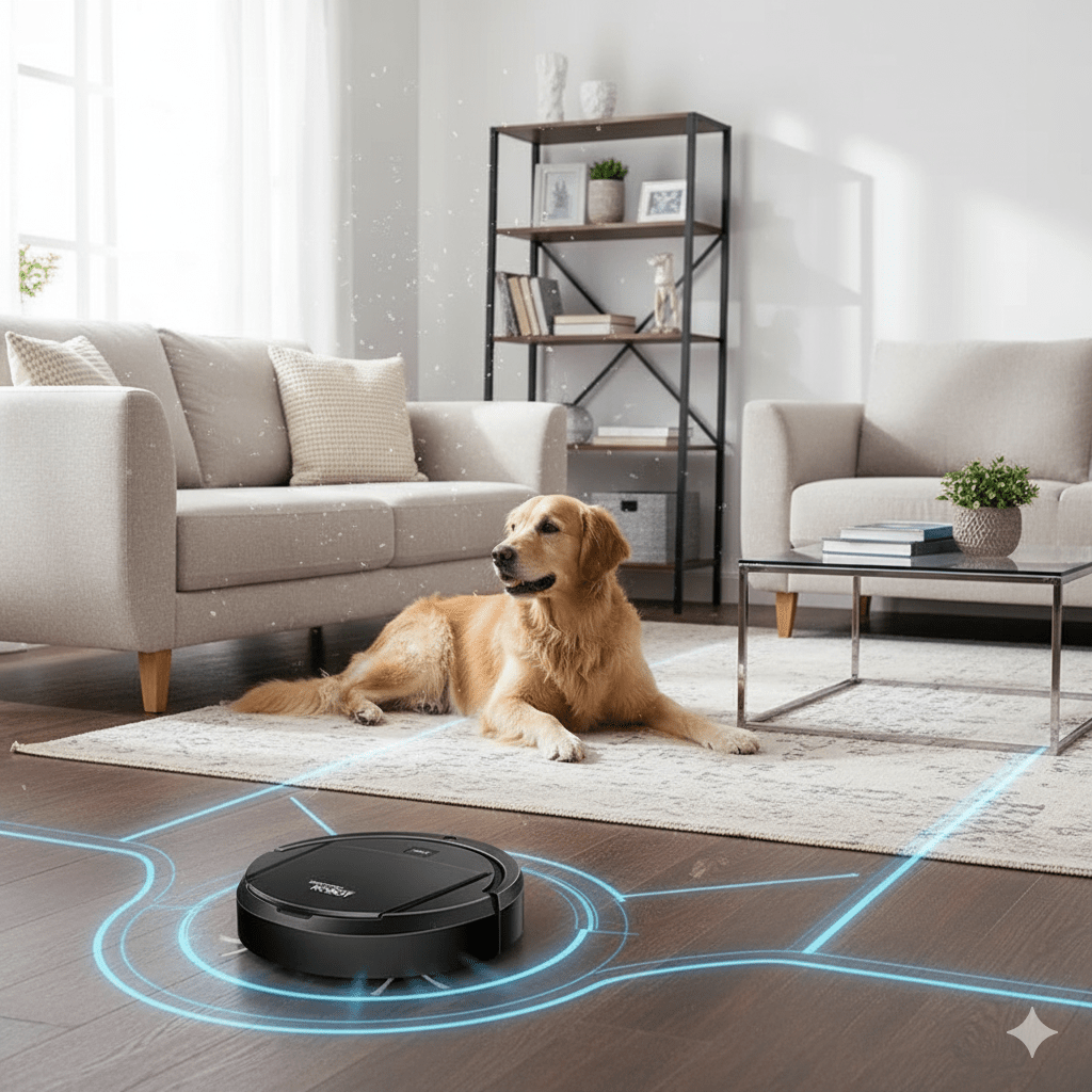 Robot Vacuum Cleaner with Smart Automatic Navigation Hepa Filtration and Dual Side Brushes - Image 4