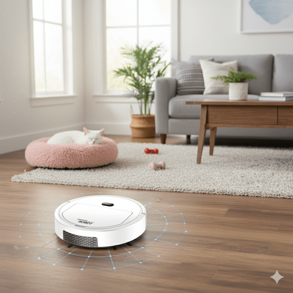 Robot Vacuum Cleaner with Smart Automatic Navigation Hepa Filtration and Dual Side Brushes - Image 5
