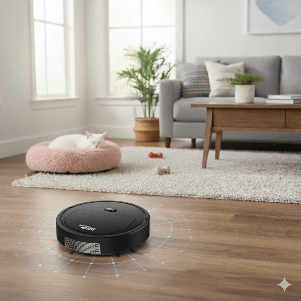 Robot Vacuum Cleaner with Smart Automatic Navigation Hepa Filtration and Dual Side Brushes - Image 7