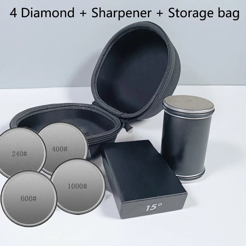 Rolling Knife Sharpener with Manual Diamond-Coated Wheels and Magnetic Angle Guide - Image 53