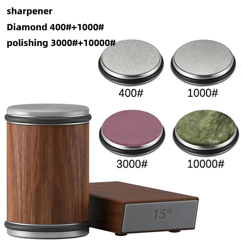 Rolling Knife Sharpener with Manual Diamond-Coated Wheels and Magnetic Angle Guide - Image 59