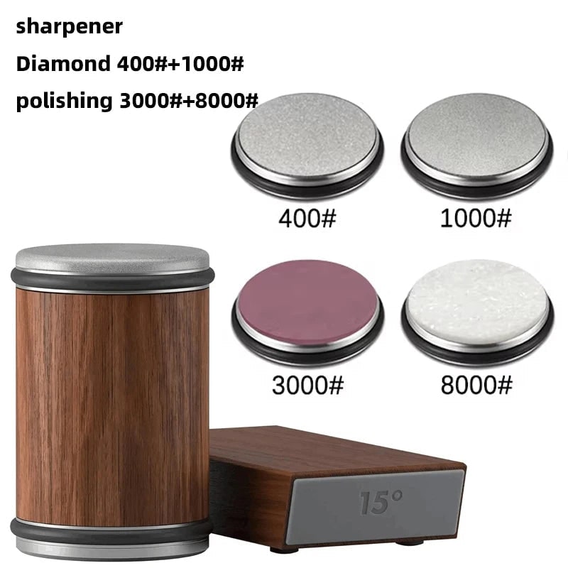 Rolling Knife Sharpener with Manual Diamond-Coated Wheels and Magnetic Angle Guide - Image 64