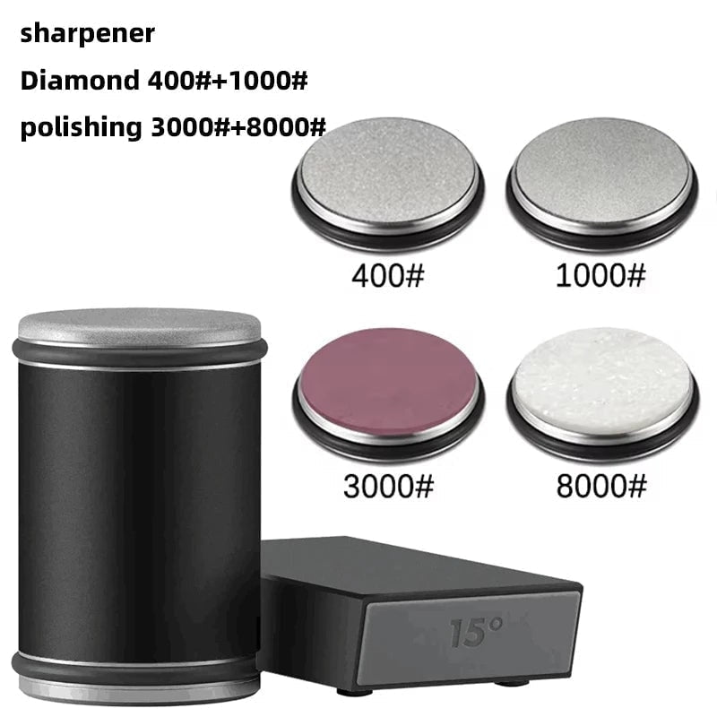 Rolling Knife Sharpener with Manual Diamond-Coated Wheels and Magnetic Angle Guide - Image 65