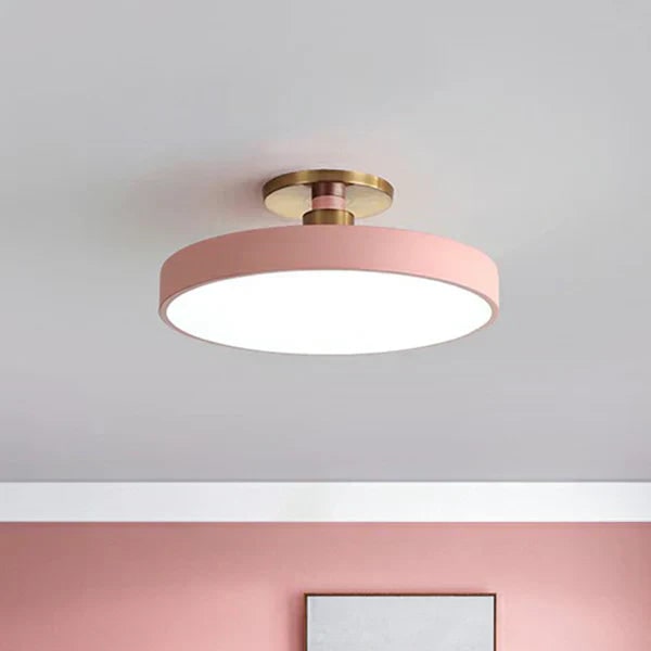 Round LED Ceiling Light Fixture with Semi Flush Mount and Modern Minimalist Design - Image 4