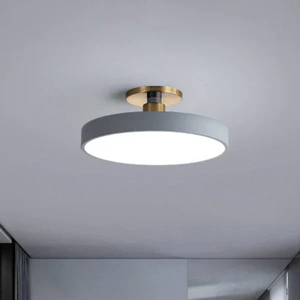Round LED Ceiling Light Fixture with Semi Flush Mount and Modern Minimalist Design - Image 5