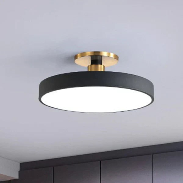 Round LED Ceiling Light Fixture with Semi Flush Mount and Modern Minimalist Design - Image 6