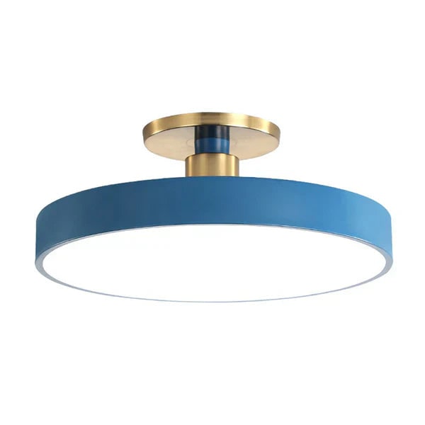 Round LED Ceiling Light Fixture with Semi Flush Mount and Modern Minimalist Design - Image 8