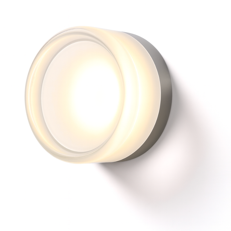Round LED Wall Light with Frosted Glass Diffuser Flush Mount Bedroom Sconce - Image 12
