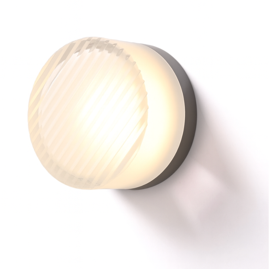Round LED Wall Light with Frosted Glass Diffuser Flush Mount Bedroom Sconce - Image 15