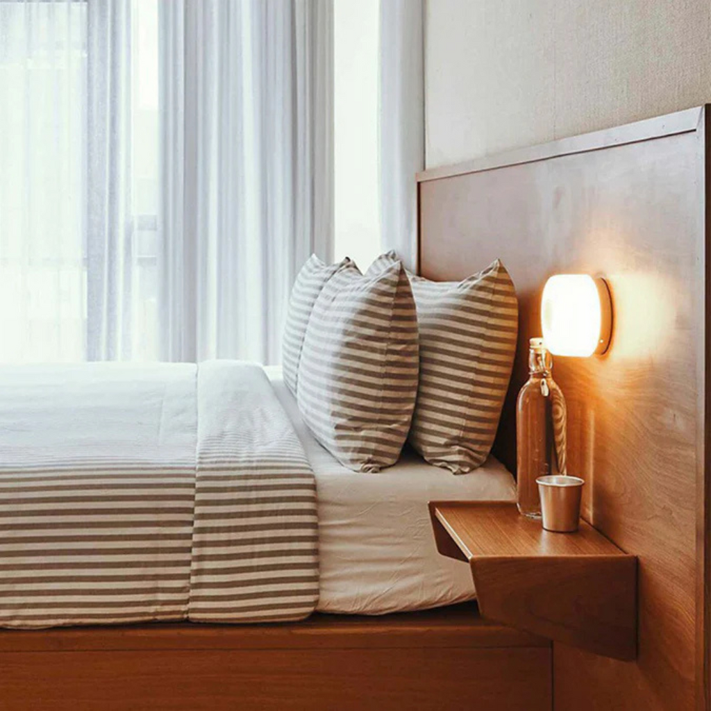Round LED Wall Light with Frosted Glass Diffuser Flush Mount Bedroom Sconce - Image 5
