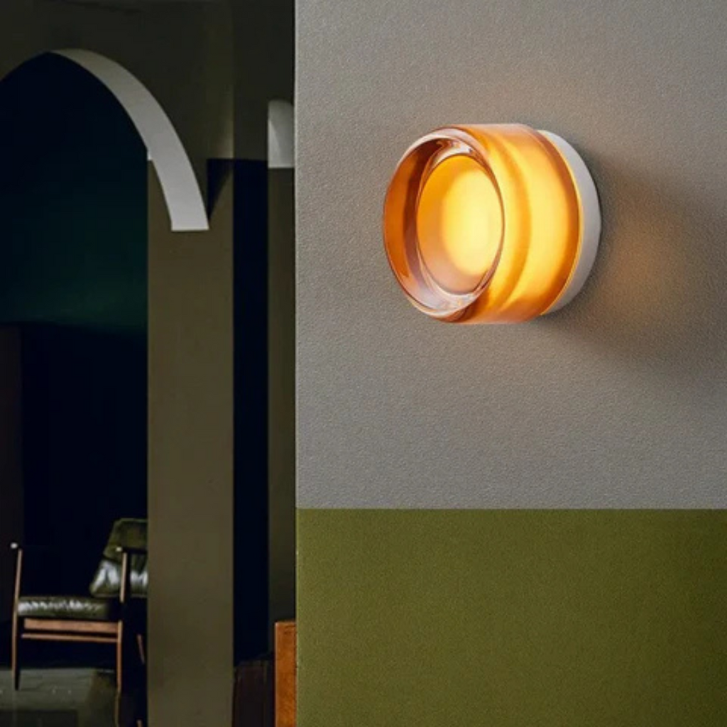 Round LED Wall Light with Frosted Glass Diffuser Flush Mount Bedroom Sconce - Image 6