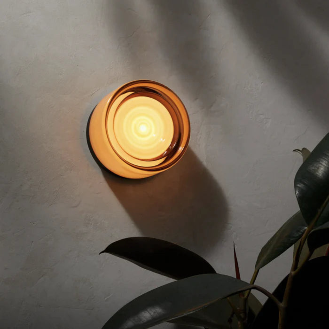 Round LED Wall Light with Frosted Glass Diffuser Flush Mount Bedroom Sconce - Image 8