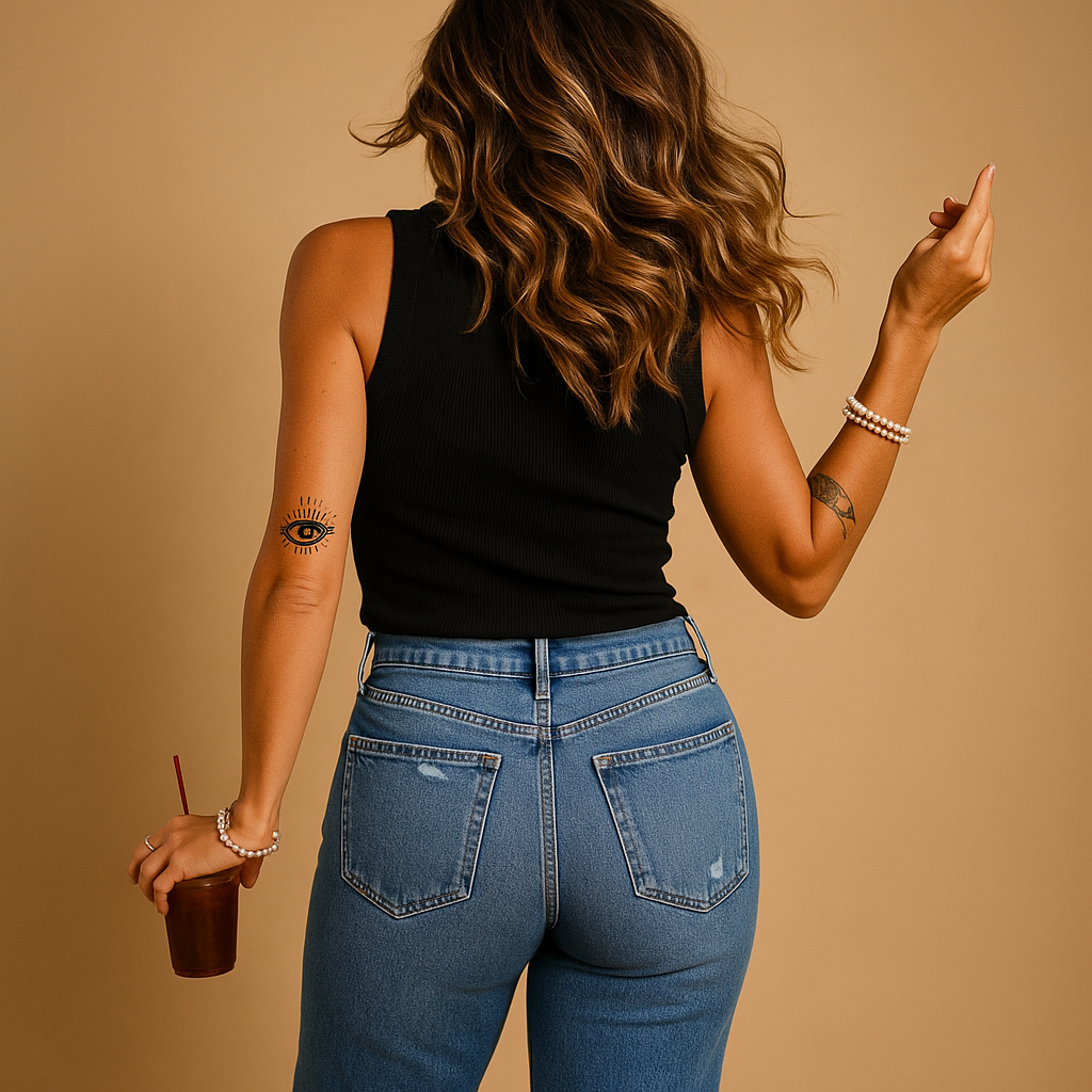 Women’s slim-fit tank top with soft cotton-blend fabric and U-neck design, ideal for summer days, beach outings, and casual wear.