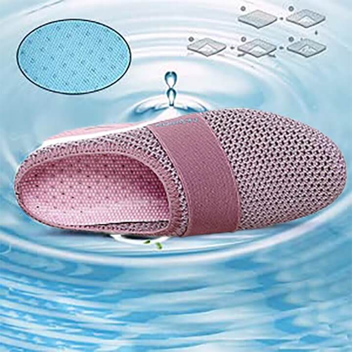 Slip-On Mule Sneakers with Air Cushion Mesh Upper and Cushioned Platform Sole - Image 8