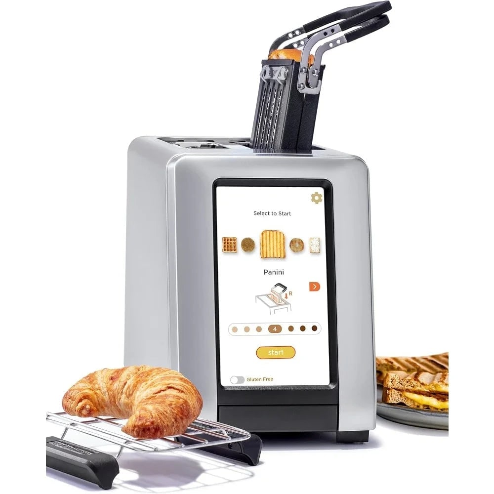 Smart Touchscreen Toaster with Panini Press Warming Rack and Digital Controls - Image 1