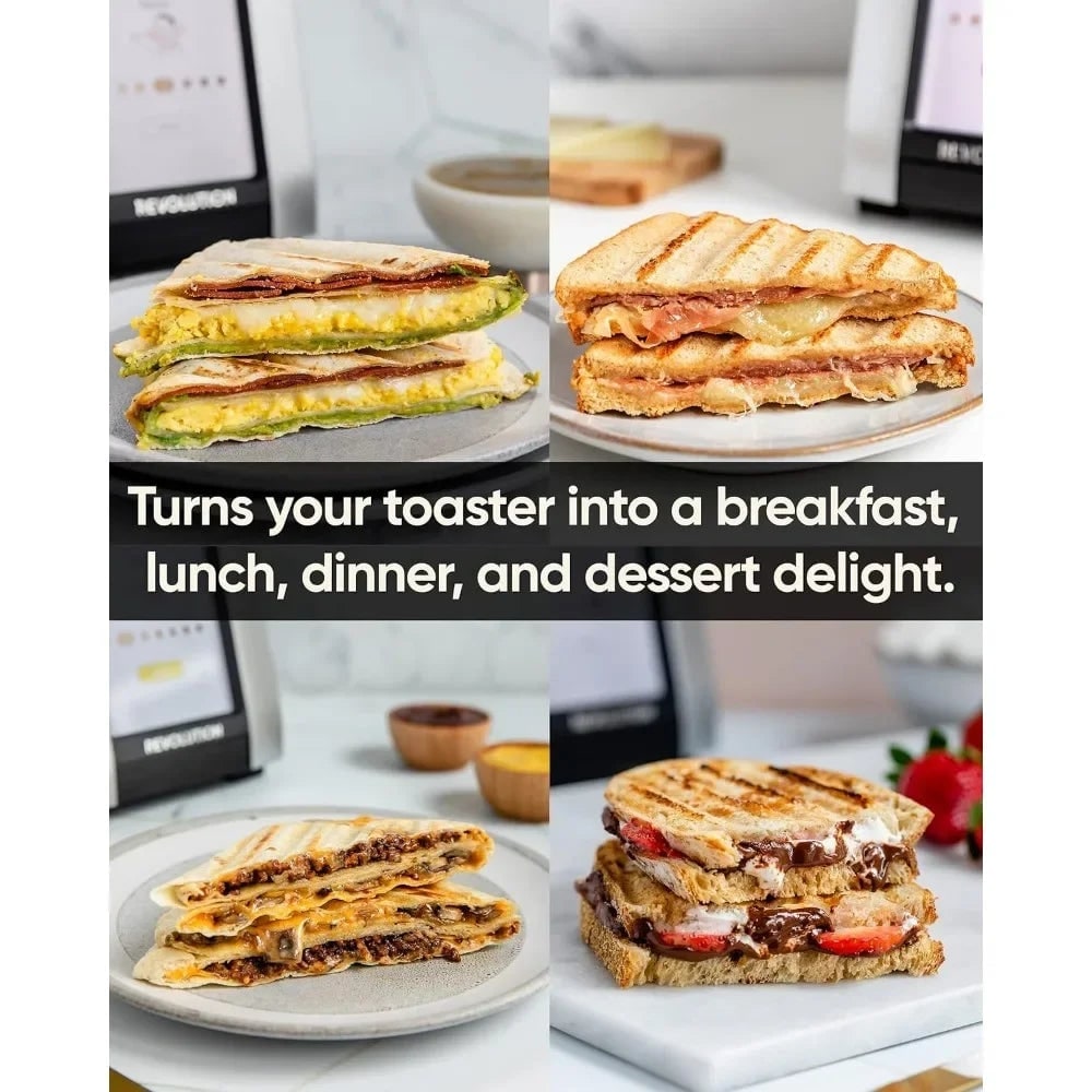 Smart Touchscreen Toaster with Panini Press Warming Rack and Digital Controls - Image 4