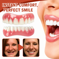 Snap on Veneers Temporary Fake Teeth with Moldable Fit Upper and Lower Set - Image 1