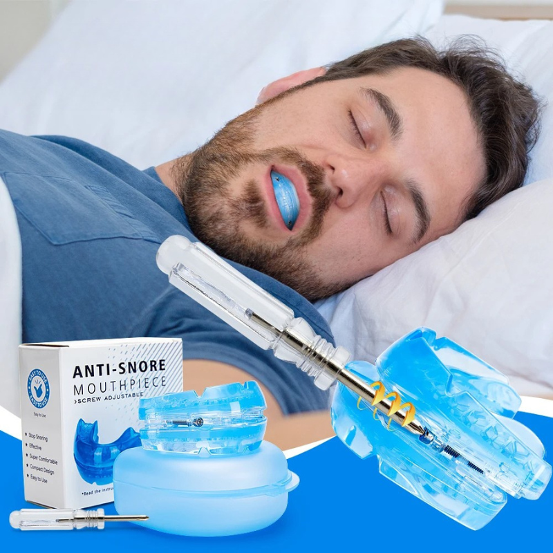Snoring Mouth Guard with Adjustable Anti Mouthpiece Screwdriver and Storage Case - Image 1