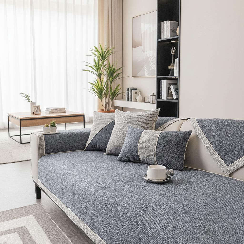 Sofa Couch Cover Quilted Sectional with Non-Slip Modular Design and Washable Fabric - Image 8